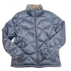 The North Face Alis 550 Blue Goose Down Puffer Jacket Coat Size L